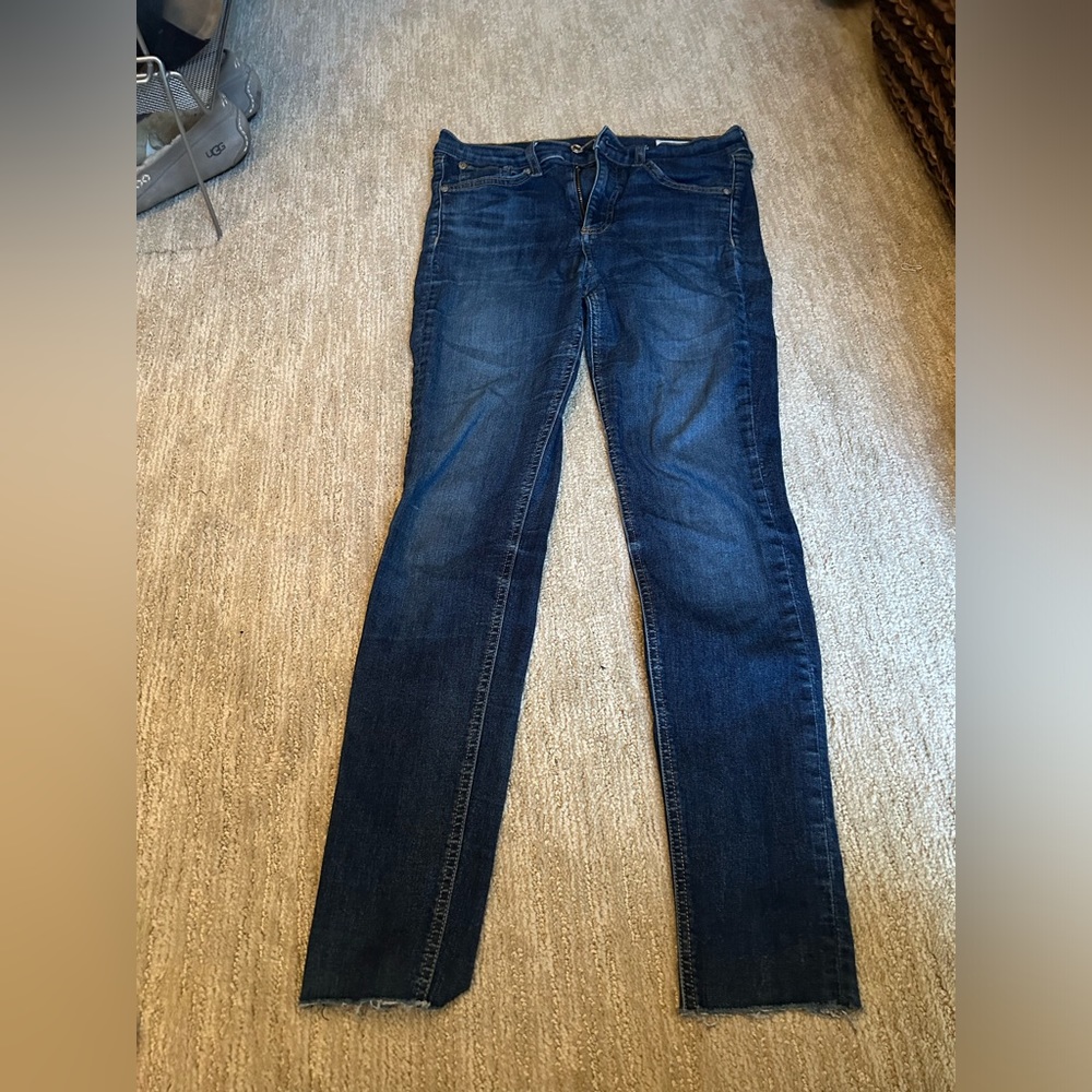 EUC RAG & BONE Skinny Jeans, Dark Blue (Size 27)